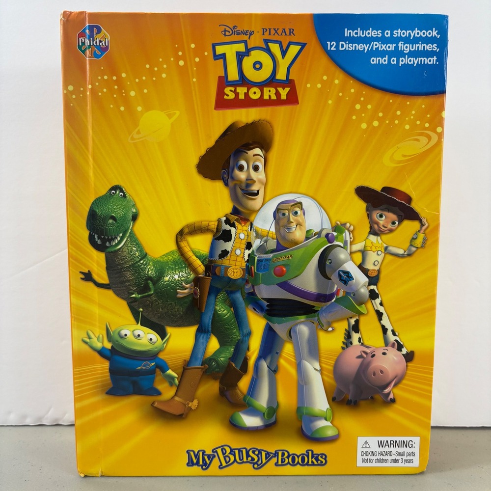 Disney Pixar Toy Story My Busy Books Storybook 11 Figurines and Play Mat Woody